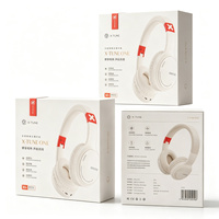 Boîte cadeau rigide de luxe personnalisée en carton avec fermeture magnétique dorée, recyclable, impression quadricolore pour l'emballage d'écouteurs