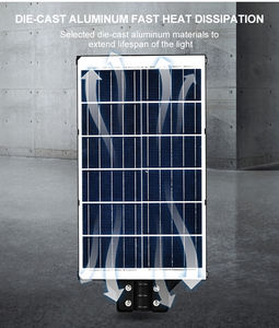 Super lumineux 100w 200w 300w 400w en alliage d'aluminium extérieur lampadaire solaire capteur Radar télécommande IP65 LED 6000K lumière du jour - Product Image 6