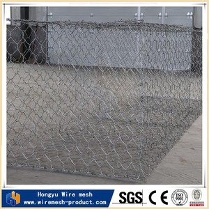 Chất lượng cao PVC tráng kẽm mạ kẽm verzinkt 1x1x1m 1.5x1x1 2x1x0.5 gabion hộp dây lưới để kiểm soát lũ - Product Image 2