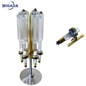 Espositore Girevole Dorato per Profumi da Banco con 6 Erogatori a Pompa per Profumerie - Product Image 1