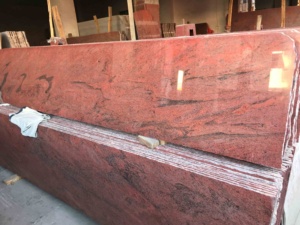 BOTON STONE Piastrelle per Pavimenti e Scale in Granito Rosso di Guangxi Lucidato per Interni a Prezzo Conveniente - Product Image 2