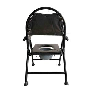 Silla <span class=keywords><strong>de</strong></span> inodoro plegable para ancianos, discapacitados, mujeres embarazadas, con asiento y respaldo acolchados, taburete <span class=keywords><strong>de</strong></span> inodoro portátil para uso doméstico - Product Image 3