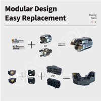 Barra de Mandrinado OEM ODM, Cabezal de Mandrinado de Acero de Alta Precisión Ajustable BRA-TC, Herramientas de Mandrinado en Bruto para Centro de Mecanizado CNC D35-D160mm