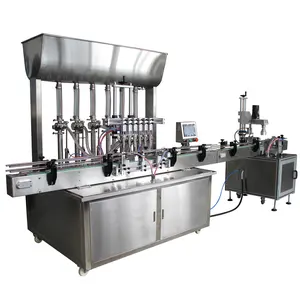 Machine de remplissage de petites bouteilles liquides à haute viscosité/équipement de ligne de Production d'étiquetage et de capsulage quantitatif de vin rouge