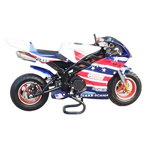 Mini <span class=keywords><strong>Moto</strong></span> Tascabile per Bambini 49cc, Motore a 2 Tempi ad Alte Prestazioni Raffreddato ad Aria, Velocità Massima 40-60 km/h - Product Image 2