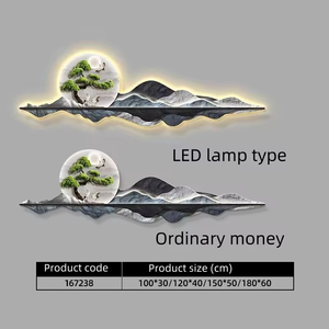 Moderne und Luxuriöse Innendekoration Malerei ab Werk – Landschafts-LED-Wandbild Hintergrund Wandbehang - Product Image 6