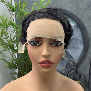 Precio de fábrica 13*4 pelucas de pelo corto de encaje colección de Peluca de cabello humano de alta calidad - Product Image 1