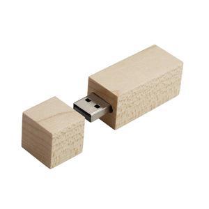 64GB Dual-Use Wooden Stamp USB Flash Drive Portable Personalized Engraving for Business & Colleague Gifts USB Promotional Item