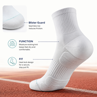 Chaussettes de sport anti-dérapantes pour clubs de fitness, commande personnalisée, avec grip intégré – Vente en gros