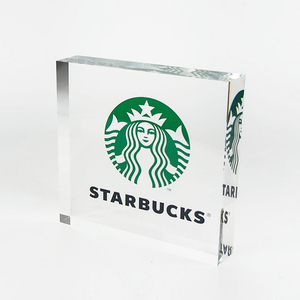 Tùy chỉnh rõ ràng <span class=keywords><strong>Acrylic</strong></span> đứng paperweight Tên tấm bàn in thăng hoa logo ảnh <span class=keywords><strong>Acrylic</strong></span> khối hiển thị - Product Image 2