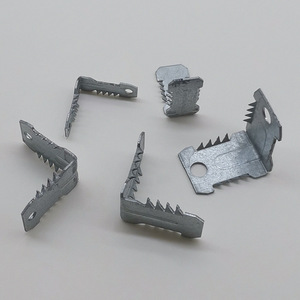 Barbed Corner Bracket Zinc Plated Standard <b>Hardware</b> Accessory For Wall Mounting And Structural Support - Product Image 1