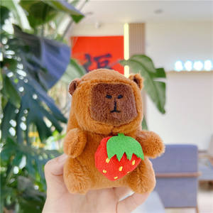 Lindo Llavero de Capibara Esponjoso, Peluches Suaves, Juguetes de Peluche, Peluche de Capibara para Máquina de Garras, Peluches de Capibara para Máquina de Garras - Product Image 4