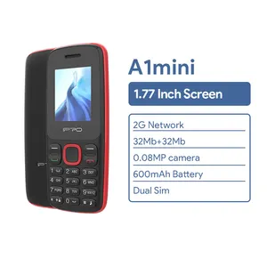 2024 new style 2G feature machine double card 600mAh IPRO A1mini 1.77 inch bar mobile phone wholesale price