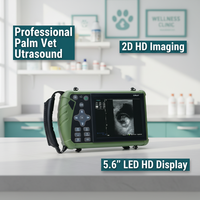 EURVET Scanner d'échographie vétérinaire portable et stable pour chiens, porcs, moutons, diagnostic de gestation, sondes interchangeables, diagnostic du bétail