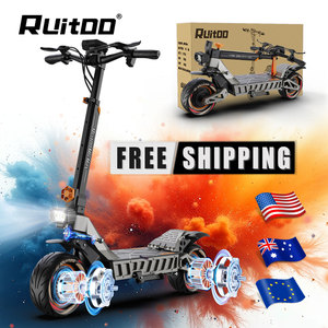 Ruitoo Envío Gratis desde Almacén en Europa, Scooter Eléctrico M6max de Largo Alcance y Doble Motor 60v, Entrega Rápida, M6 - Product Image 1