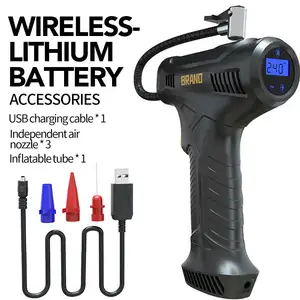 Auto ricaricabile elettrico Mini Wireless portatile senza fili gonfiatore pneumatici Auto pompa aria compressore gonfiatore pneumatici