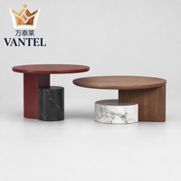 Table basse d'hôtel sur mesure, meubles en bois modernes avec rangement dissimulé pour chambre d'hôtes