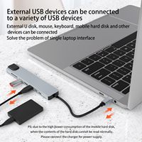 Hub USB-C 3.0 8-en-1 avec convertisseur réseau RJ45 SD/MicroSD 5 ports et station d'accueil pour ordinateur portable - En stock