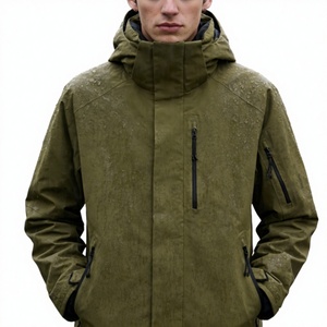 Goretex 300gsm <b>Waterproof</b> Eco-Friendly Ultra-Fine <b>Thin</b> Polar Fleece <b>Jacket</b> Windproof Breathable YKK Zipper Stand Collar Winter - Product Image 2