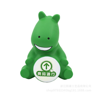 Green Cartoon Hippo PU Foam Desk Decor Slow <b>Rebound</b> Stress Toy For Office And Home Use - Product Image 1