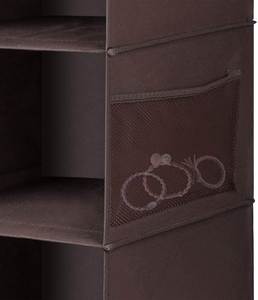 5-shelf Non Woven <b>Space</b> <b>Saving</b> Easy Use Drawers Collapsible Shelves Hanging Closet Organizer for Sweater Cloth Handbag - Product Image 2