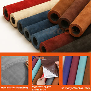 Autoadhesivo DIY decoración calcomanía gamuza vinilo envoltura película terciopelo <span class=keywords><strong>tela</strong></span> PVC pegatina para Interior de <span class=keywords><strong>coche</strong></span> Anti-Scratch Foil Wrap para - Product Image 4