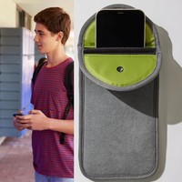 Sac de téléphone portable en néoprène avec logo personnalisé, fermeture magnétique, pochette de téléphone portable verrouillable pour les événements scolaires et étudiants