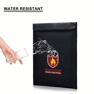 CUSTOM Waterproof and Fireproof <b>Document</b> <b>Bag</b> Home Office and School Secure Filing and Storage Solution - Product Image 3