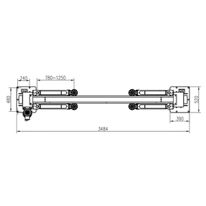 Sollevatore Idraulico per Auto a Due Colonne e Doppio Cilindro di Alta Qualità per Spedizione DDP (Tasse Doganali Incluse)-SINOMAKE SM-L40 - Product Image 2