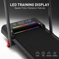 Tapis de marche pliable électrique pour la maison avec affichage LED et inclinaison manuelle pour le fitness