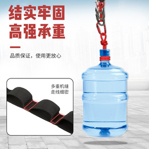 Xinda - Lazos de Cuerda de Nailon Negros, Conectores Multifuncionales para Equipo de Escalada, Equipo para Actividades al Aire Libre - Product Image 3