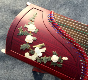 Venta directa de fabricantes Guzheng caoba <span class=keywords><strong>jade</strong></span> tallado Rosa profesional guzheng lote mixto - Product Image 3