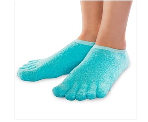 Calzino Spa in Gel idratante a 5 dita con oli essenziali per la riparazione delle dita dei talloni screpolate a secco calli cuticole piedi ruvidi pelli ammorbidiscono - Product Image 1