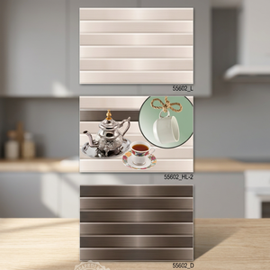 Gran oferta, azulejos de pared esmaltados de cerámica pulida de alto brillo de 300x450mm, diseño 3D ondulado Digital para cocina, baño y exteriores, precio bajo - Product Image 3