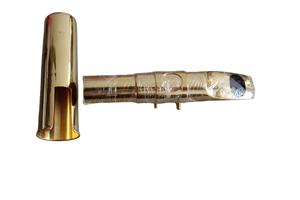 <span class=keywords><strong>Boquilla</strong></span> para Saxofón Barítono en Mi Bemol, Chapada en Oro, Marca Eastern Music, Modelo W2, con Tapa y Abrazadera, Repuesto para Saxofón - Product Image 2