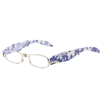 H7099 lunettes correctrices unisexes 1pc PC cadre pliable temples réglables presbytie étui lunettes de lecture pour homme femme