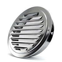 Grille d'aération ronde en acier inoxydable de qualité professionnelle, diffuseur de sortie d'air brossé, protection contre la pluie, les insectes et les rongeurs