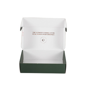 Caja <span class=keywords><strong>de</strong></span> Cartón Corrugado Verde con Logotipo Personalizado, Caja <span class=keywords><strong>de</strong></span> Envío Ecológica con Impresión Flexográfica para Empaque - Product Image 1