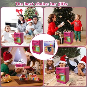 ตู้เซฟ<span class=keywords><strong>ออม</strong></span>สินแบบ ATM สำหรับเด็ก ใช้รหัสผ่าน พร้อมเสียงเพลงและฟังก์ชั่นจ่ายเหรียญอัตโนมัติ - Product Image 5