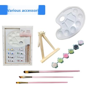 Pintura al Óleo Digital Personalizada, Set de Pintura a Mano para Niños, Lienzo con Marco para Pintura al Óleo Hecha a Mano, Impresión Monocromática, Pintura con Brillo - Product Image 3