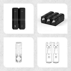 <span class=keywords><strong>Distributeur</strong></span> <span class=keywords><strong>Mural</strong></span> Saige de Luxe <span class=keywords><strong>Triple</strong></span> Rechargeable en Plastique 250 ml pour Douche, Shampoing et <span class=keywords><strong>Savon</strong></span> pour Hôtel - Product Image 6