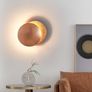 Italian Designer Nordic Modern Minimalist Eclipse-Themed <b>Bedside</b> <b>Wall</b> Lamp Rechargeable Wire-Free for Bedroom & Living Room - Product Image 1