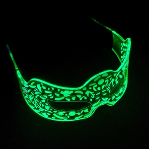 Masque fantôme demi-visage à lumière LED colorée <span class=keywords><strong>pour</strong></span> hommes femmes accessoires de Concert de musique lumineuse déguisement de fête <span class=keywords><strong>pour</strong></span> les Festivals d'anniversaire de <span class=keywords><strong>mariage</strong></span> - Product Image 5