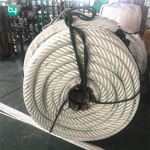 Corde en <span class=keywords><strong>polyamide</strong></span> multifilament à 12 brins, corde en nylon solide de 40 mm 70 mm, corde d'amarrage synthétique pour l'emballage lourd maritime, caractéristique souple - Product Image 5