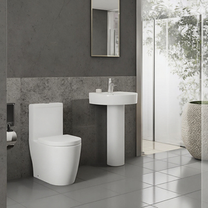 Чаша для туалета, белая керамическая - Product Image 6