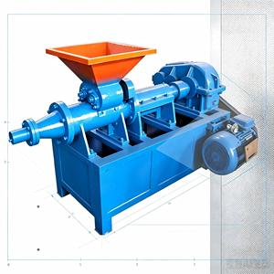 Machine de pressage pour la fabrication de briquettes de charbon de bois en poudre, extrudeuse haute pression de type nouveau. - Product Image 1