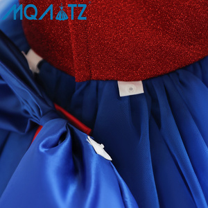 MQATZ Nuevo Vestido de Malla con Parches de Telaraña Negra para Niñas, Vestido de Princesa con Mangas Abullonadas, Disfraz de Cosplay para Actuaciones - Product Image 4