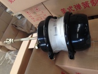 T30-30 ruang rem ganda panjang ulir batang dorong 255mm benang Inlet udara 3/8 "-18 NPTF