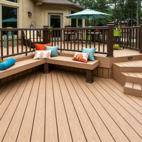 Planches de terrasse en WPC de qualité supérieure, modernes, anti-UV, faible entretien, pour terrasse de bateau, patio, jardin, entrepreneur en aménagement paysager, revêtement de sol