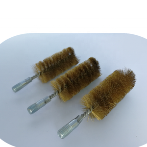 Spazzola di pulizia del condensatore del tubo di lucidatura del cavo d'ottone con la vite M12 - Product Image 4